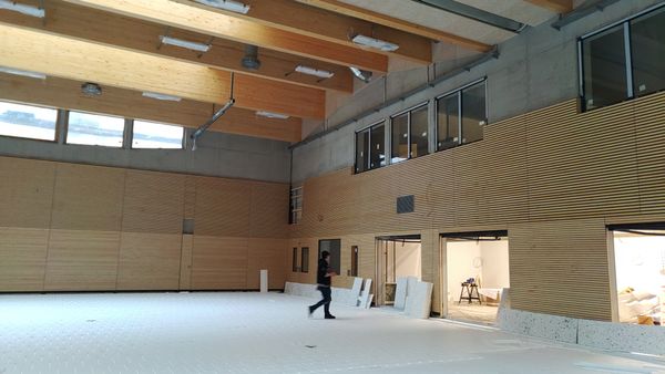 Neugebaute Sporthalle der Freien Waldorfschule Freudenstadt